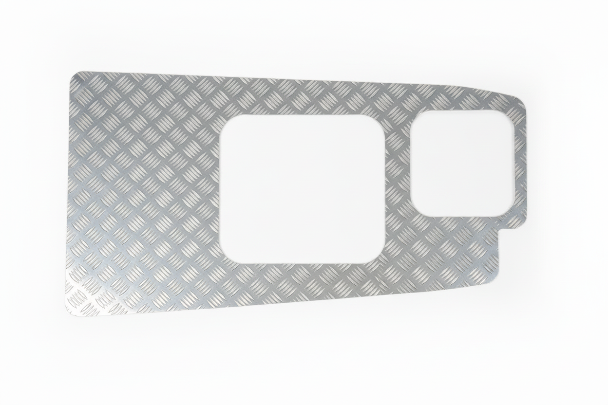 Pieza de aluminio en horizontal